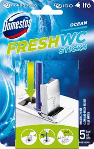Luftfrisker/Toiletfrisker Domestos WC Sticks Ocean Fresh med Parfume til IFÖ WC1 pk x 5 stk/krt produkt bild