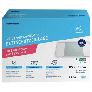 Domotherm Bettschutzeinl.waschbar 85x90cm mit Flügel, 1 St n.v. Produktbild