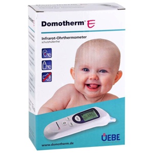 DOMOTHERM E Infrarot-Ohrthermometer schutzhül.frei Produktbild