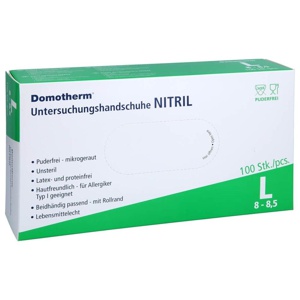 DOMOTHERM Unt.Handschuhe Nitril unste.pf L blau Produktbild