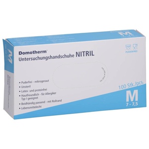 DOMOTHERM Unt.Handschuhe Nitril unste.pf M blau Produktbild