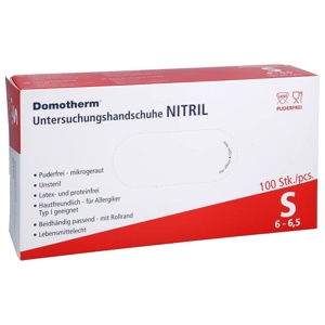 DOMOTHERM Unt.Handschuhe Nitril unste.pf S blau Produktbild