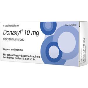 Donaxyl, vaginaltablett 10 mg Campus Pharma AB, 6 st produkt bild