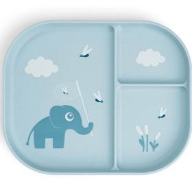 Done by Deer Foodie Compartment Plate Elphee Blue produkt bild