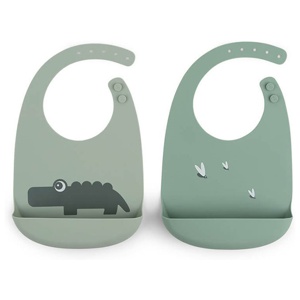 Done By Deer Haklapp Silikon 2-pack Croco (Green) produkt bild