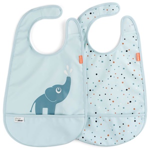 Done by Deer Haklapp velcro Elphee Blue 2-pack produkt bild