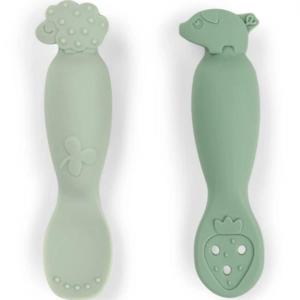 Done by Deer Learning Spoon Set, Tiny Farm Green produkt bild