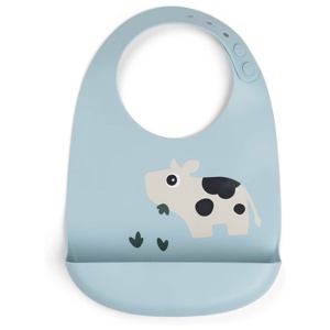 Done by Deer Silicone Bib Dotti, Blue produkt bild