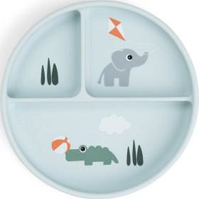 Done by Deer Stick&Stay Compartment Plate Playground Blue produkt bild