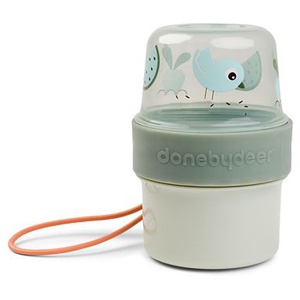 Done by Deer To Go 2-way Snacksbehållare S Birdee Grön 1 st produkt bild