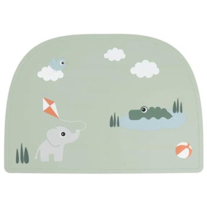 Done by Deer Bordstablett Silikon Playground Green produkt bild