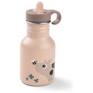 Done by Deer Vattenflaska Metall Tiny farm Powder 350 ml produkt bild