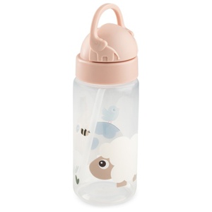 Done by Deer Straw bottle Tiny Farm Powder 350 ml produkt bild