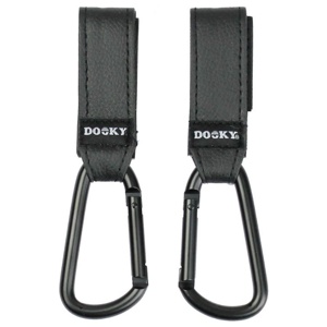 Dooky Buggy Hook Small Black 2 st produkt bild