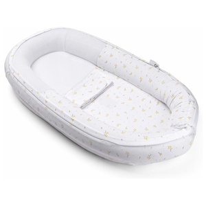 Doomoo Babybädd Blomster Gul produkt bild