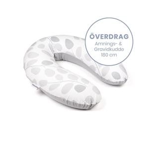 Doomoo Överdrag Amning & Gravidkudde Löv Grå produkt bild