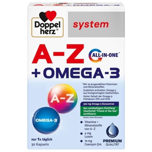 DOPPELHERZ A-Z+Omega-3 all-in-one system Kapseln Produktbild