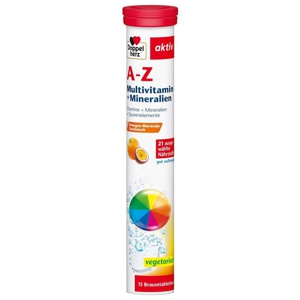 DOPPELHERZ A-Z Multivitamin+Mineralien Brausetabl. Produktbild