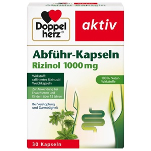 Doppelherz Abführ-Kapseln Rizinol 1000 mg, 30 St Kapseln Produktbild