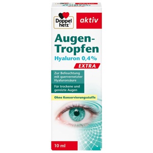 DOPPELHERZ Augen-Tropfen Hyaluron 0,4% Extra Produktbild