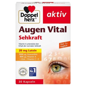 DOPPELHERZ Augen Vital Sehkraft aktiv Kapseln Produktbild