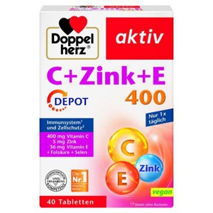 Doppelherz Aktiv C + Tsink + E depootabletid N40 toote pilt
