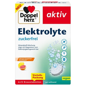 Doppelherz Elektrolyte zuckerfrei Brausetabletten, 6X15 St Brausetabletten Produktbild