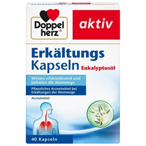 Doppelherz Erkältungskapseln Eukalyptusöl, 40 St Weichkapseln Produktbild