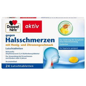 Doppelherz gegen Halsschmerzen Lutschtabletten Produktbild
