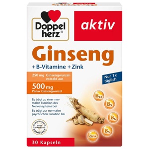 Doppelherz Ginseng 250+B-Vitamine+Zink Kapseln Produktbild