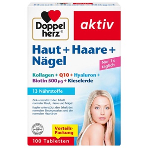 DOPPELHERZ Haut+Haare+Nägel Tabletten Produktbild