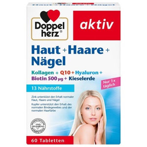 Doppelherz Haut+Haare+Nägel Tabletten, 60 St Tabletten Produktbild