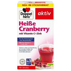 Doppelherz Heiße Cranberry mit Vitamin C+Zink Granulat, 10 St Granulat Produktbild