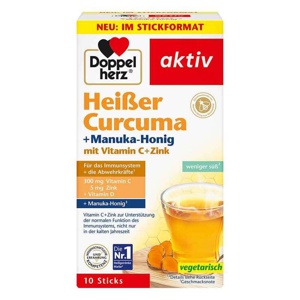 Doppelherz heißer Curcuma+Manuka-Honig Granulat Produktbild