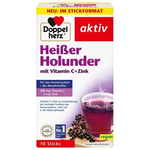 DOPPELHERZ heißer Holunder m.Vit.C+Zink Granulat Produktbild