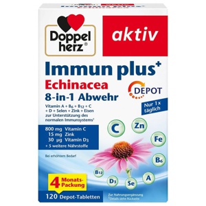 Doppelherz Immun plus Echinacea Depot Tabletten, 120 St Tabletten Produktbild