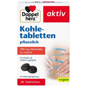 Doppelherz Kohletabletten, 30 St Tabletten Produktbild