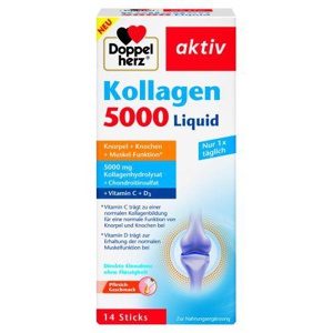 Doppelherz Aktiv kollagen 5000 kõhredele, luudele, lihastele 10ml N14 toote pilt