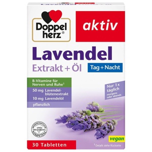 DOPPELHERZ Lavendel Extrakt+Öl Tabletten Produktbild