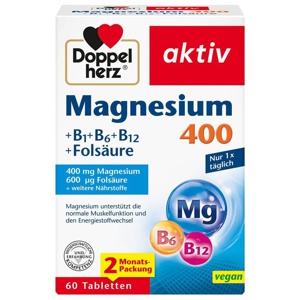 DOPPELHERZ Magnesium 400 mg Tabletten Produktbild