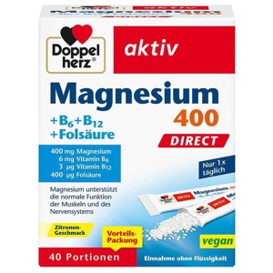 DOPPELHERZ Magnesium+B Vitamine DIRECT Pellets Produktbild