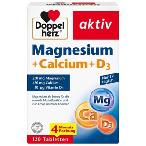 Doppelherz Magnesium+Calcium+D3 Tabletten Produktbild