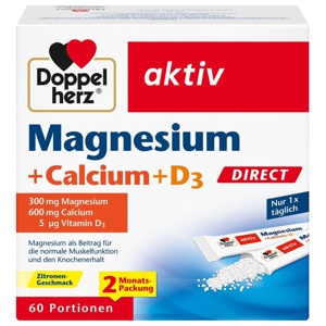 Doppelherz Magnesium + Calcium + D3 Direct Pellets, 60 St Pellets Produktbild
