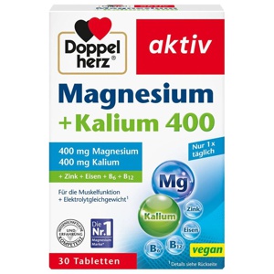 Doppelherz Magnesium+Kalium Tabletten, 30 St Tabletten Produktbild