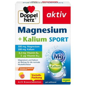 Doppelherz Magnesium+Kalium Sport Brausetabletten Produktbild