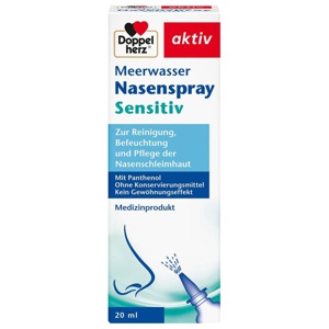 DOPPELHERZ Meerwasser Nasenspray mit Panthenol Produktbild