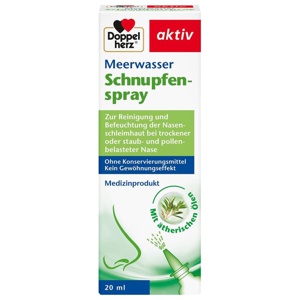 Doppelherz Meerwasser Schnupfenspray, 20 ml Spray Produktbild