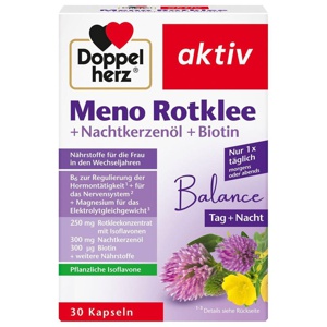 Doppelherz Meno Rotklee+Nachtkerzenöl+Biotin Kaps. Produktbild