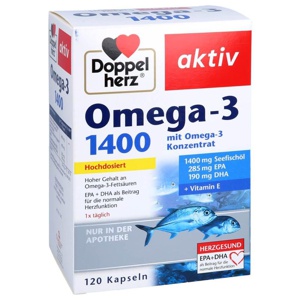 DOPPELHERZ Omega-3 1.400 Kapseln Produktbild