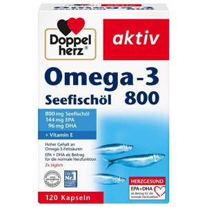 Doppelherz Omega-3 Seefischöl 800 aktiv Kapseln Produktbild